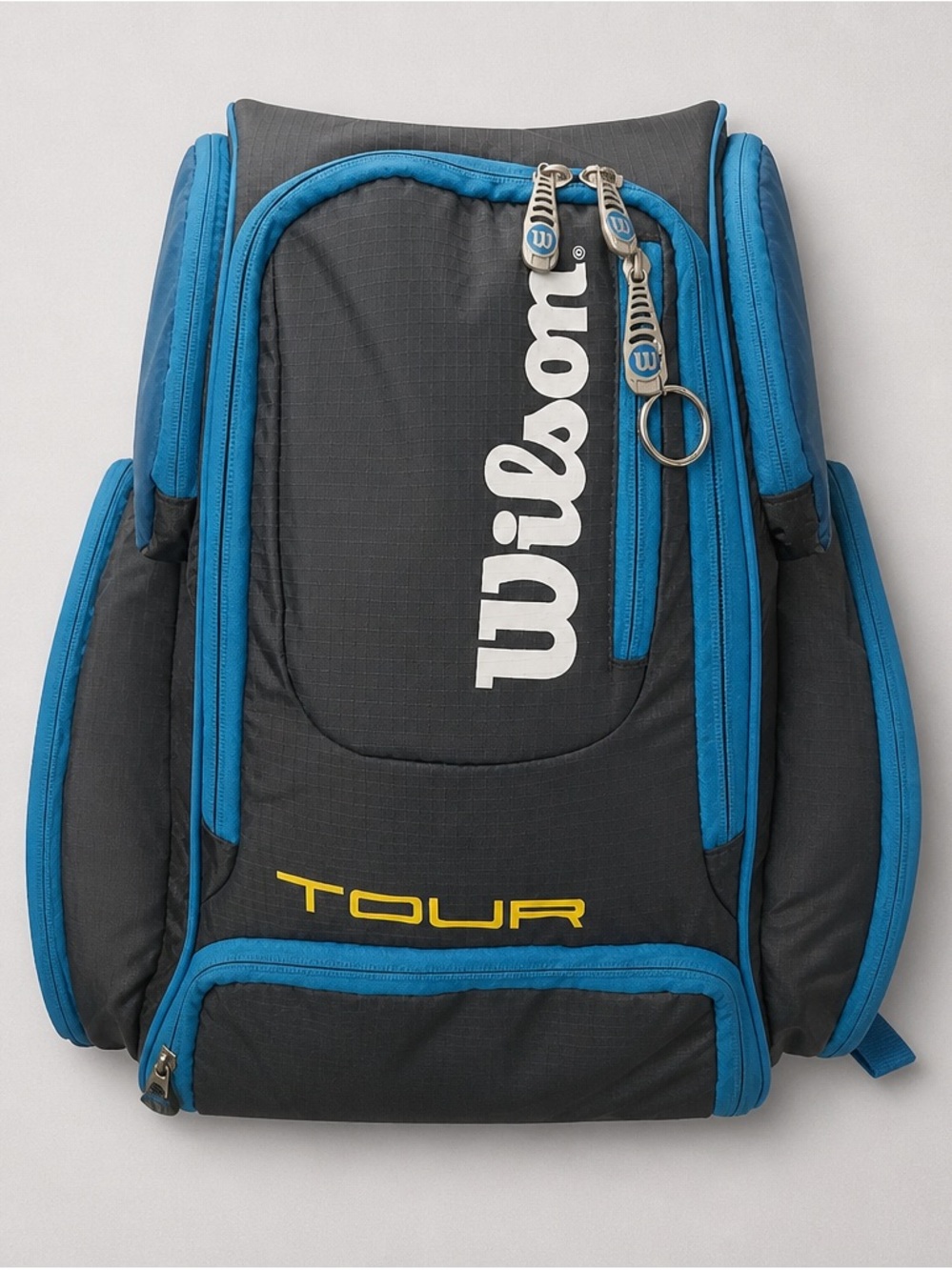 Wilson Black & Blue Tour Tennis pro Backpack with Yellow Accent